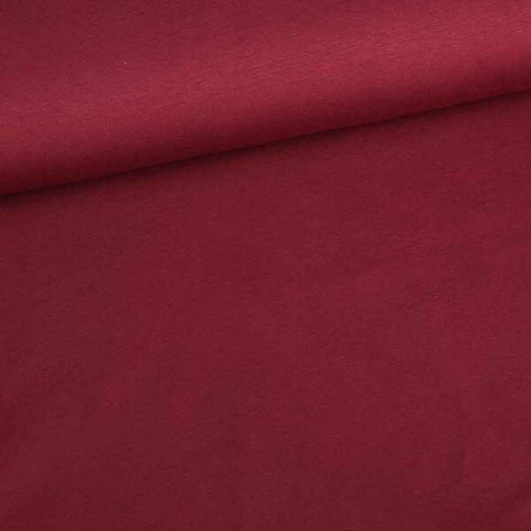 Tissu tricot rouge vin