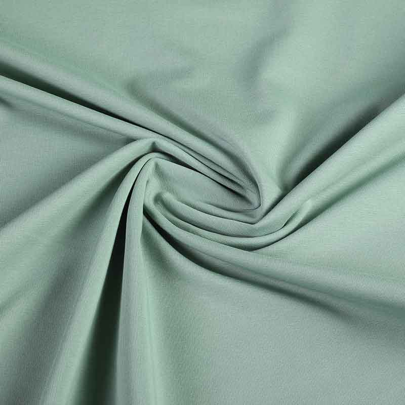 Tissu jersey vert sauge foncé