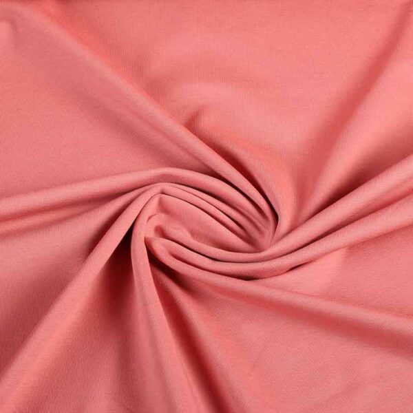 Tissu tricot saumon
