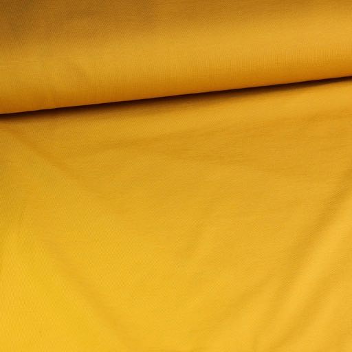 Tissu tricot jaune ocre