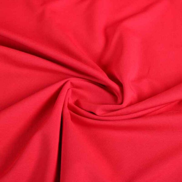 Tissu tricot rouge vif