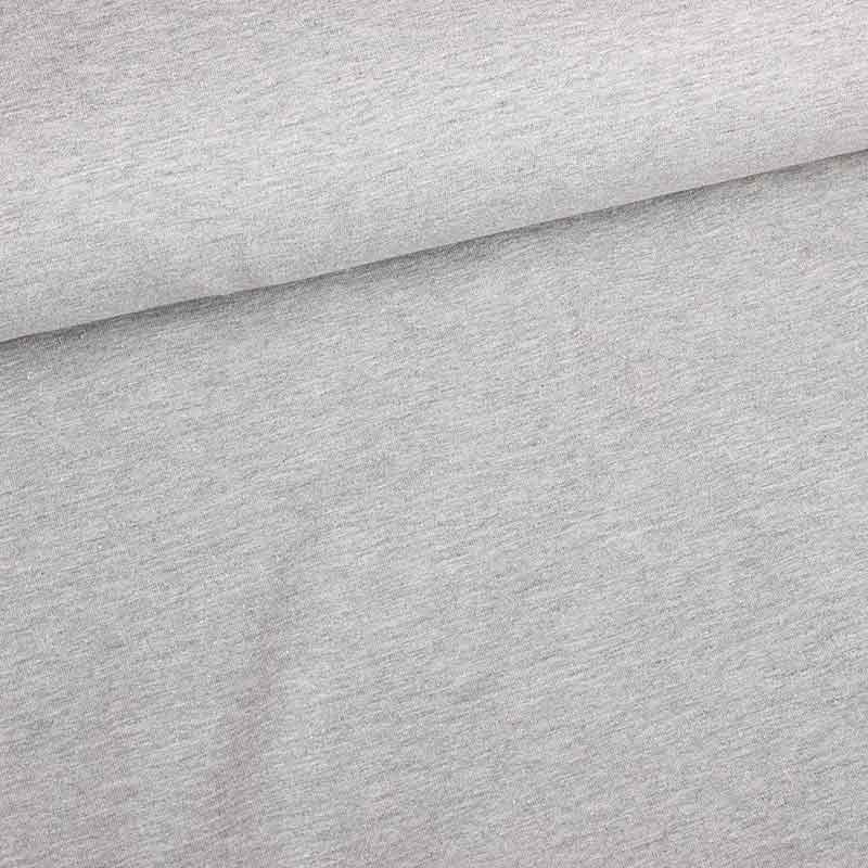 Tissu tricot gris moyen melange