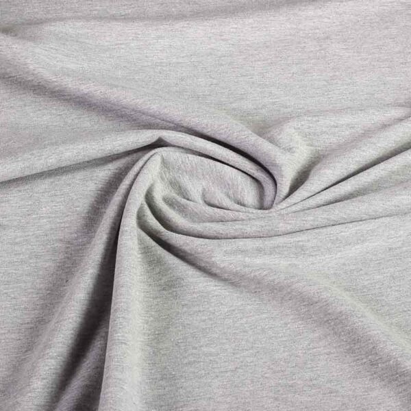 Tissu tricot gris moyen melange