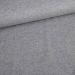 Tricot stof donkergrijs melange