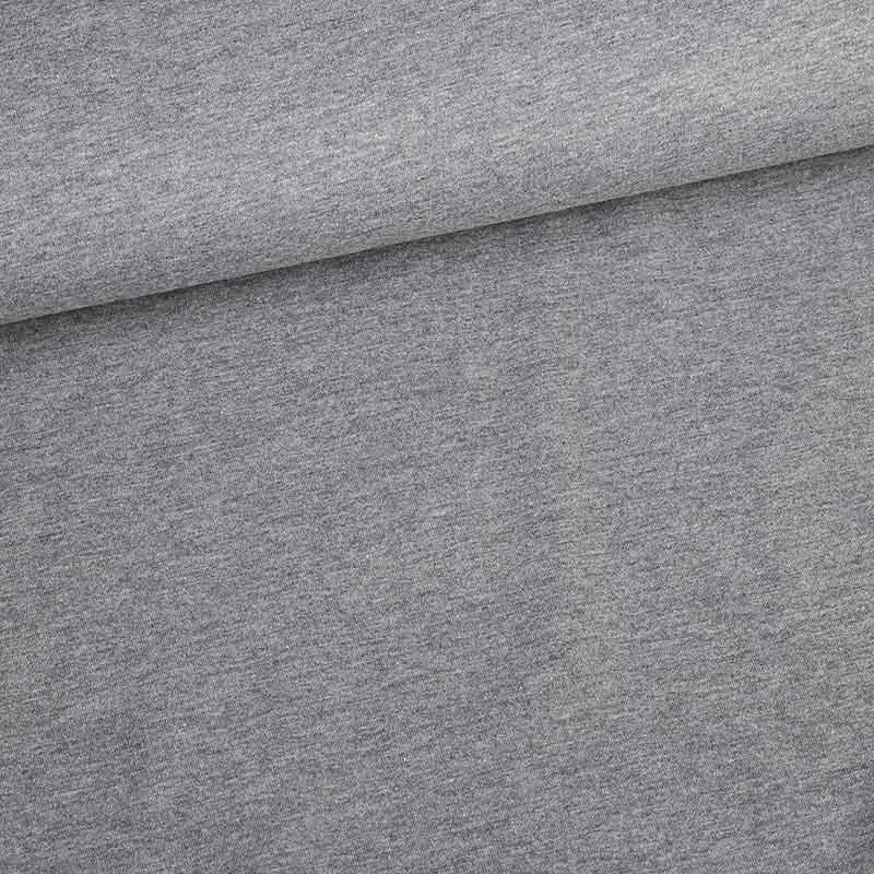 Tissu tricot gris foncé mélange