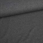 Tricot stof antraciet melange