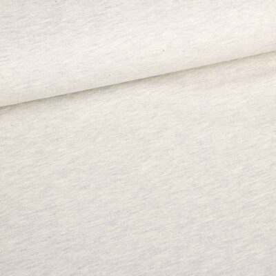 Tissu tricot gris clair melange