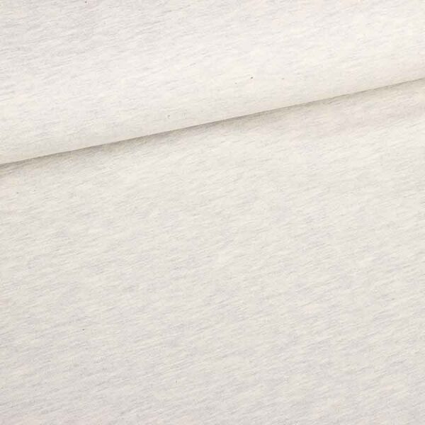 Tissu tricot gris clair melange