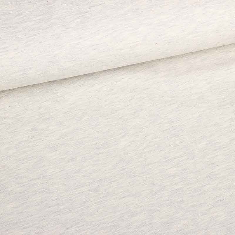 Tissu tricot gris clair melange