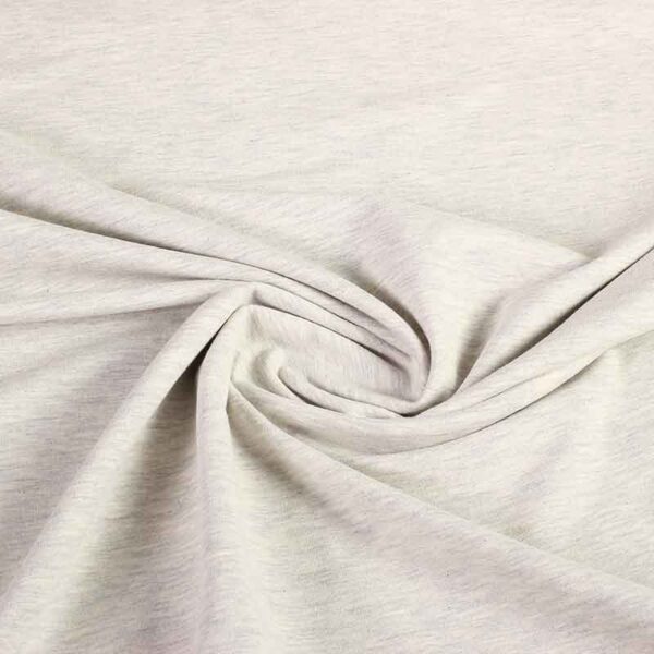 Tissu tricot gris clair melange