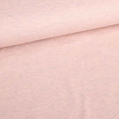 Tissu tricot vieux rose chiné