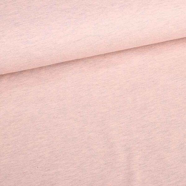 Tissu tricot vieux rose chiné