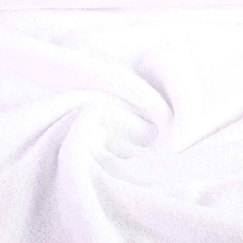 Tissu éponge blanc