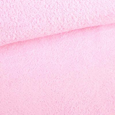 Tissu éponge rose bébé