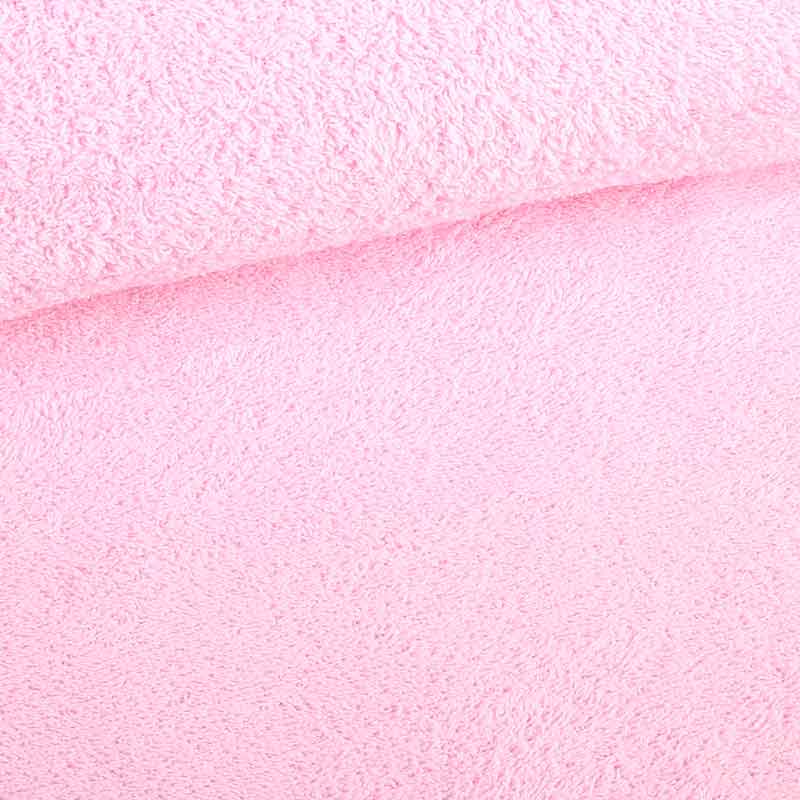 Tissu éponge rose bébé