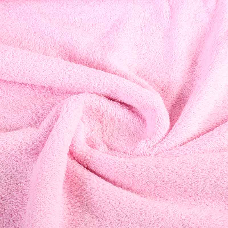 Tissu éponge rose bébé
