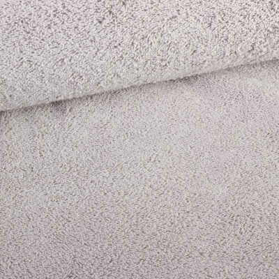 Tissu éponge gris clair