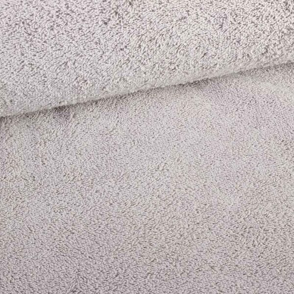 Tissu éponge gris clair