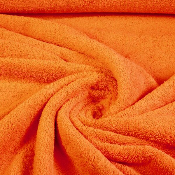 Tissu éponge orange