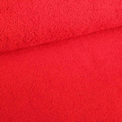 Tissu éponge rouge