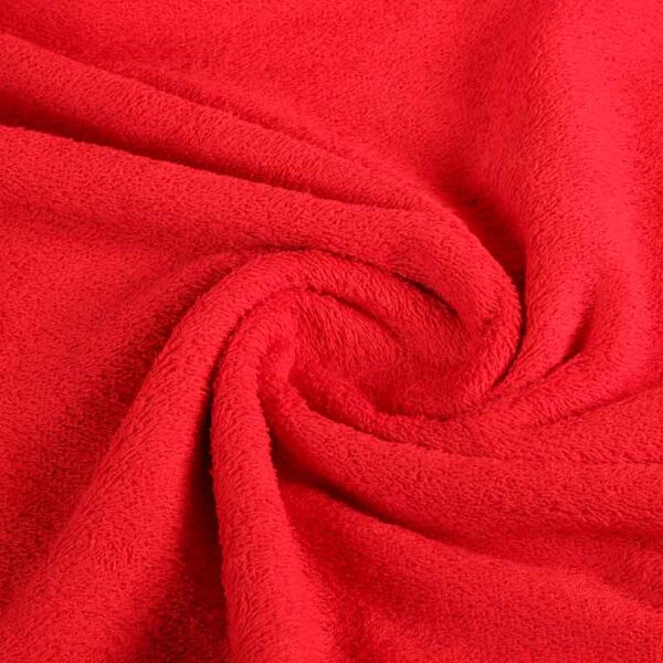 Tissu éponge rouge