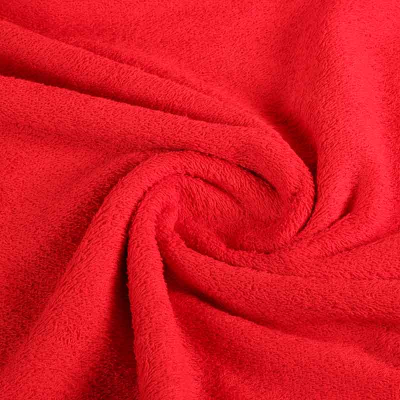 Tissu éponge rouge