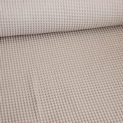 Tissu gaufré beige