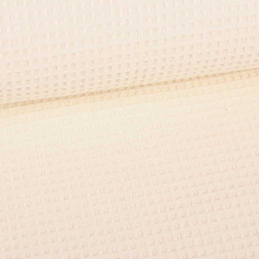 Tissu gaufré ecru