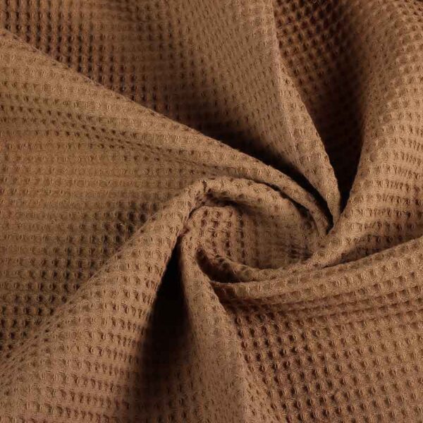 Tissu gaufre taupe