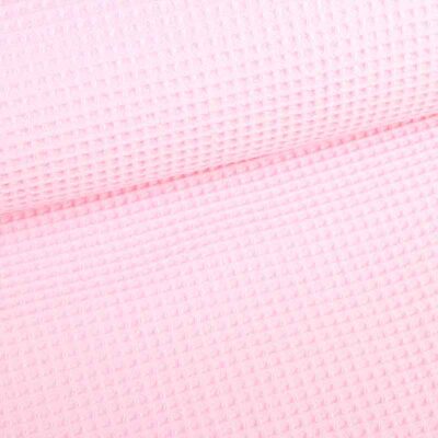 Tissu gaufré rose bébé