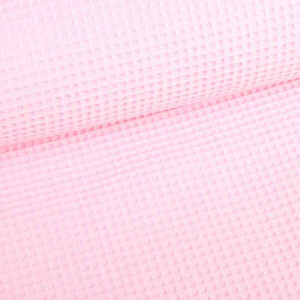 Tissu gaufré rose bébé