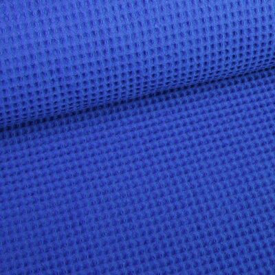 Tissu gaufré cobalt