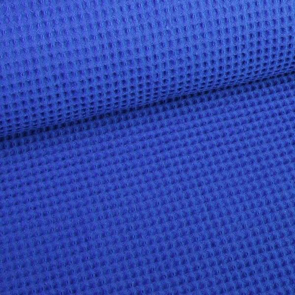 Tissu gaufré cobalt