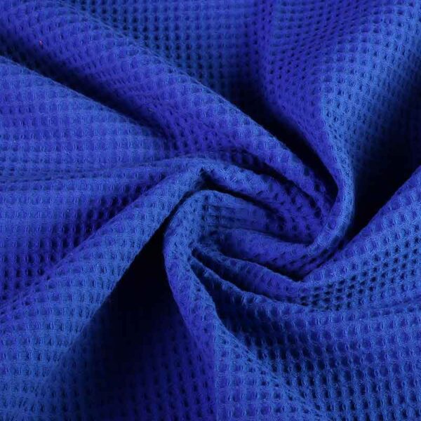 Tissu gaufré cobalt