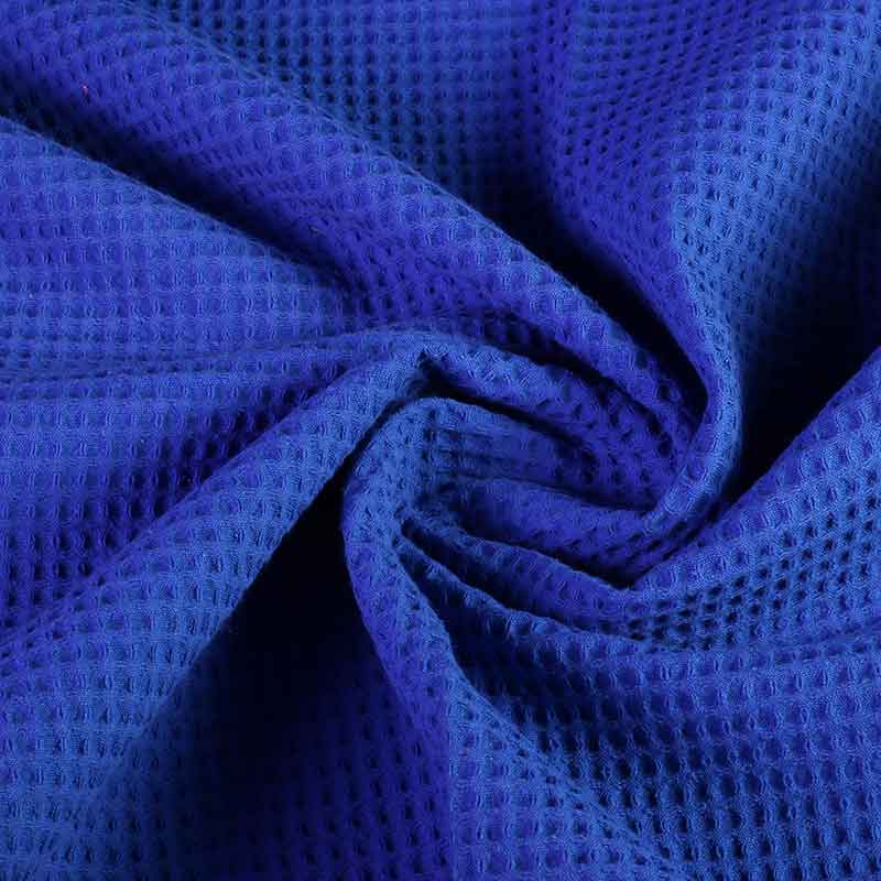 Tissu gaufré cobalt