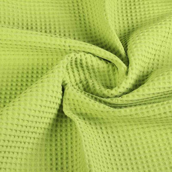 Tissu gaufré vert lime foncé