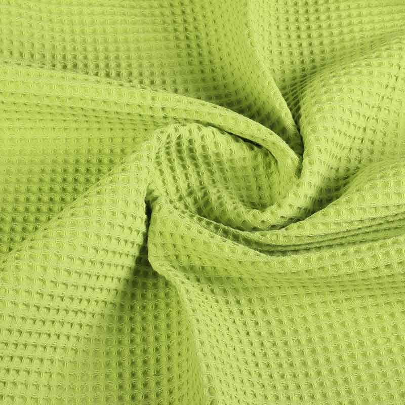 Tissu gaufré vert lime foncé