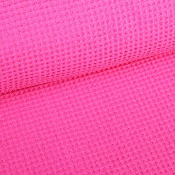Tissu gaufré fuchsia