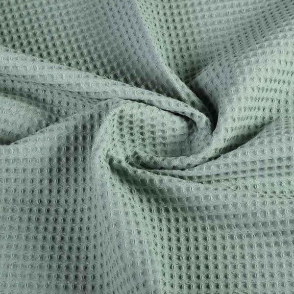 Tissu gaufré vert olive foncé