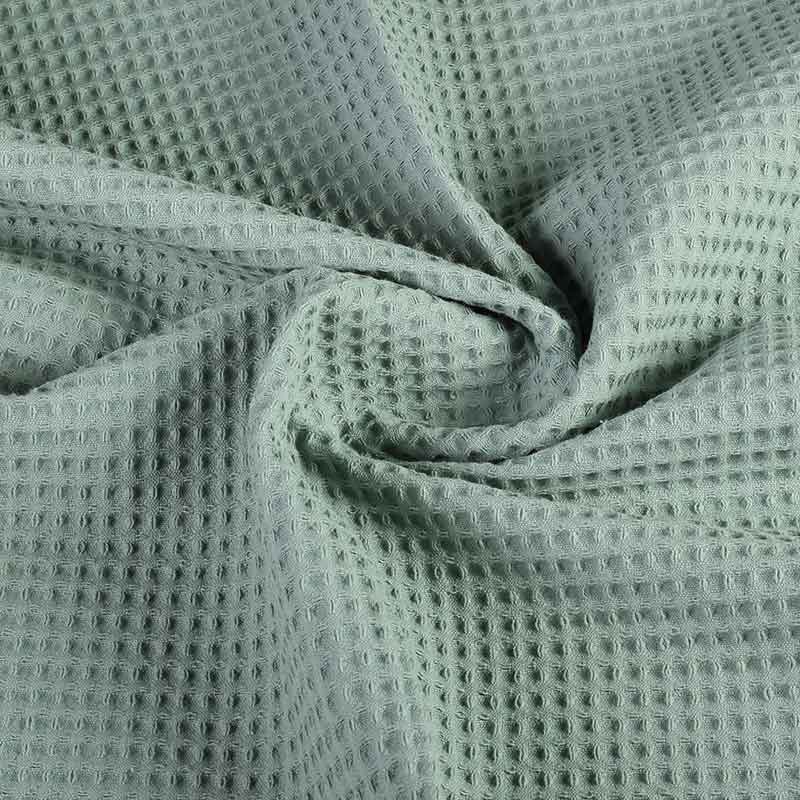 Tissu gaufré vert olive foncé