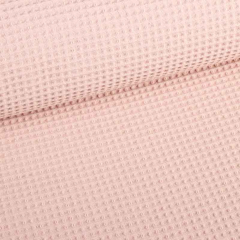 Tissu gaufré dusty rose