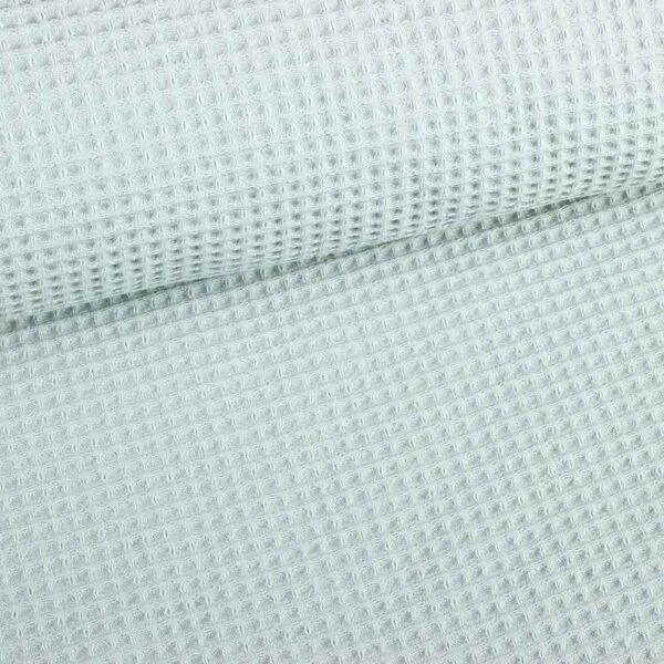 Tissu gaufré vert sauge clair