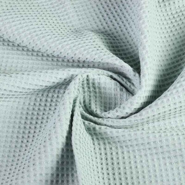 Tissu gaufré vert sauge clair