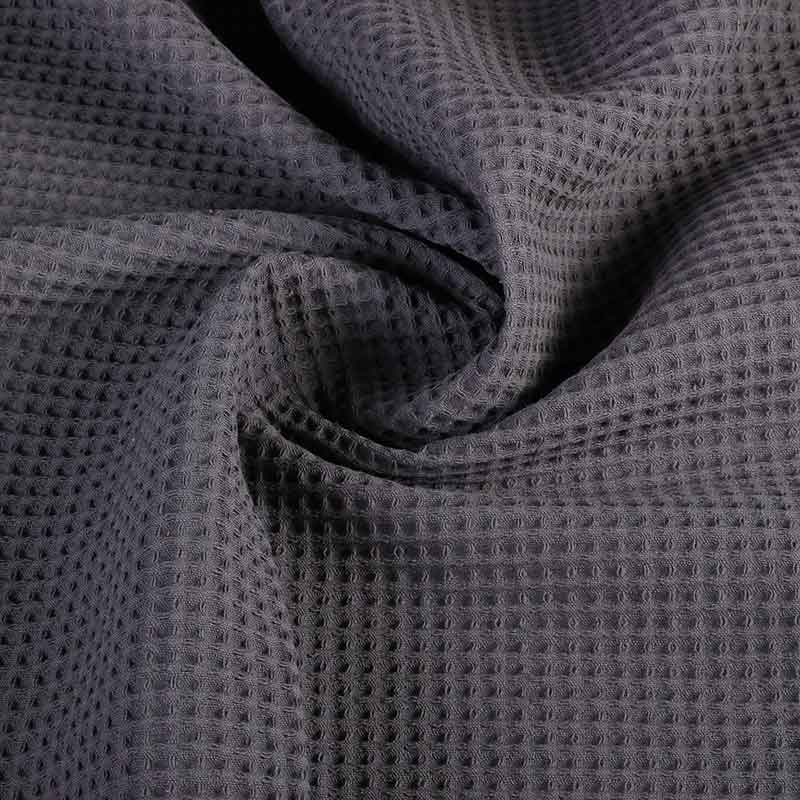Tissu gaufré anthracite