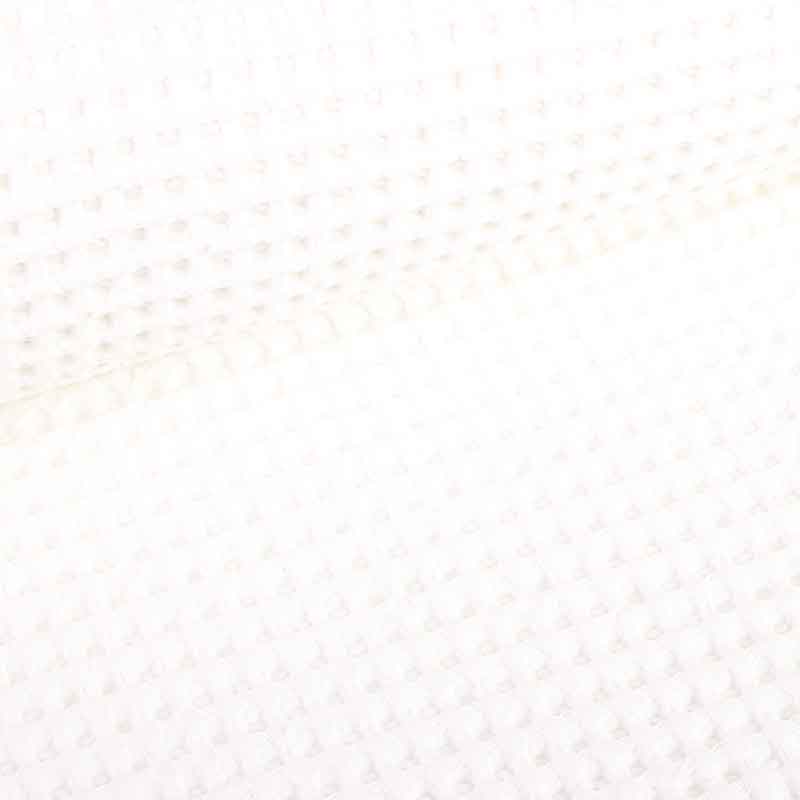 Tissu gaufré blanc