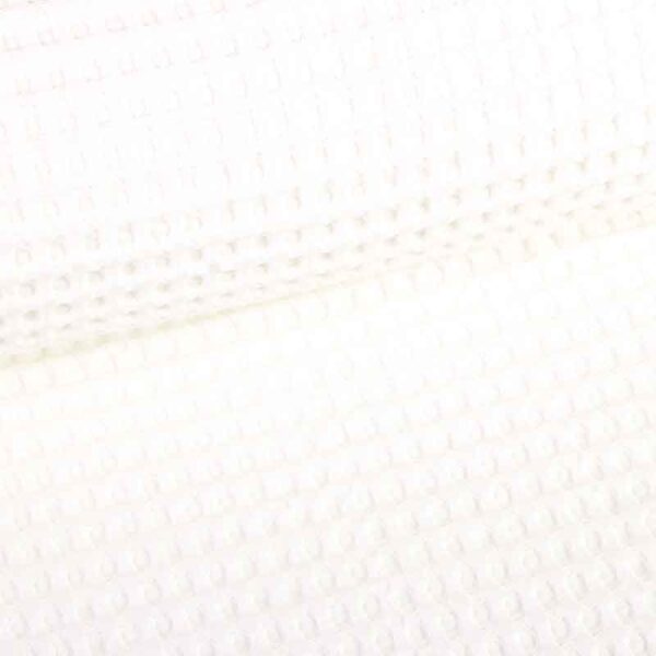 Tissu gaufré grand écru