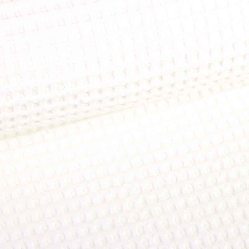 Tissu gaufré grand écru