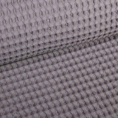 Tissu gaufré gris foncé