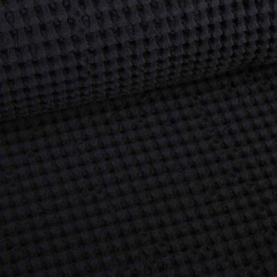 Tissu gaufré grand noir
