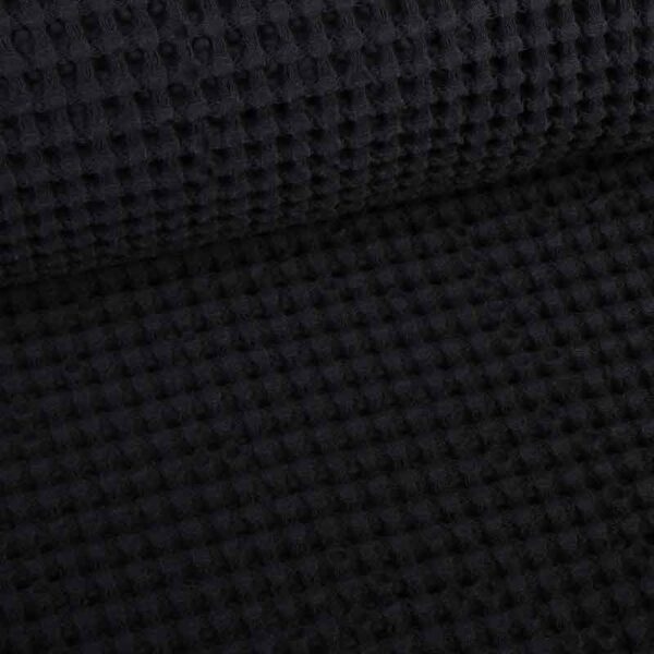 Tissu gaufré grand noir